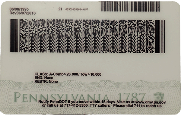 Pennsylvania Novelty CDL Pennsylvania Novelty CDL
