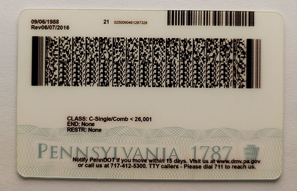 Pennsylvania Fake Dirvers Licence Pennsylvania Fake id front side