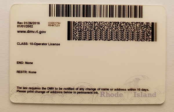 Rhode Island Fake Dirvers Licence Rhode Island Fake id front side