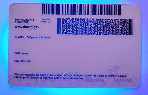 Rhode Island Fake Dirvers Licence Rhode Island Fake id front side