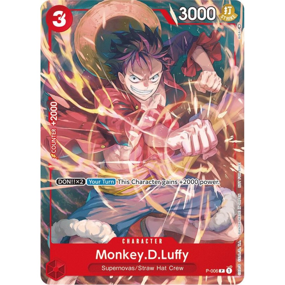 Monkey.D.Luffy - P-006 (Tournament Pack Vol. 1) - One Piece Promotion Cards (OP-PR)