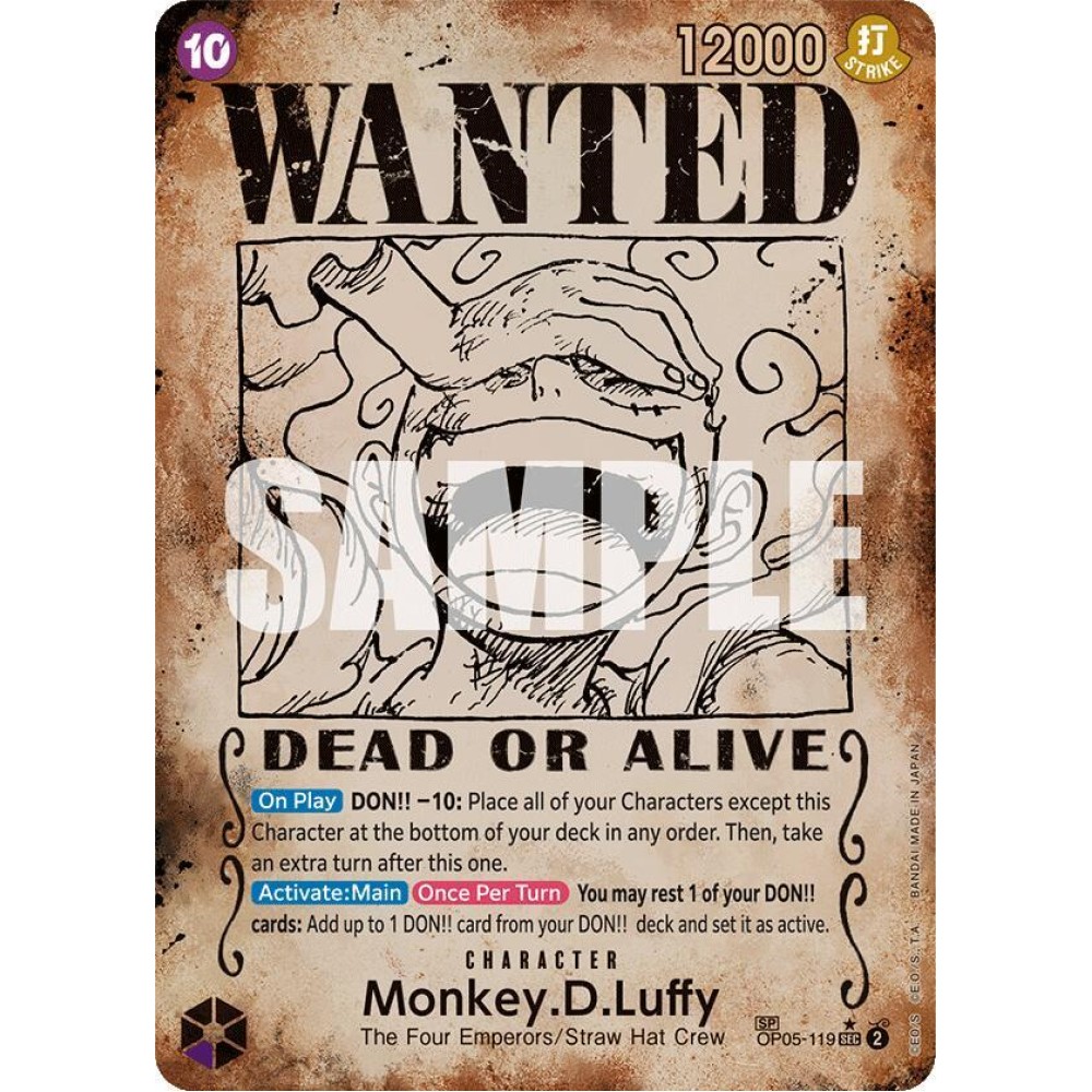 Monkey.D.Luffy (Wanted Poster) - Emperors in the New World (OP09)