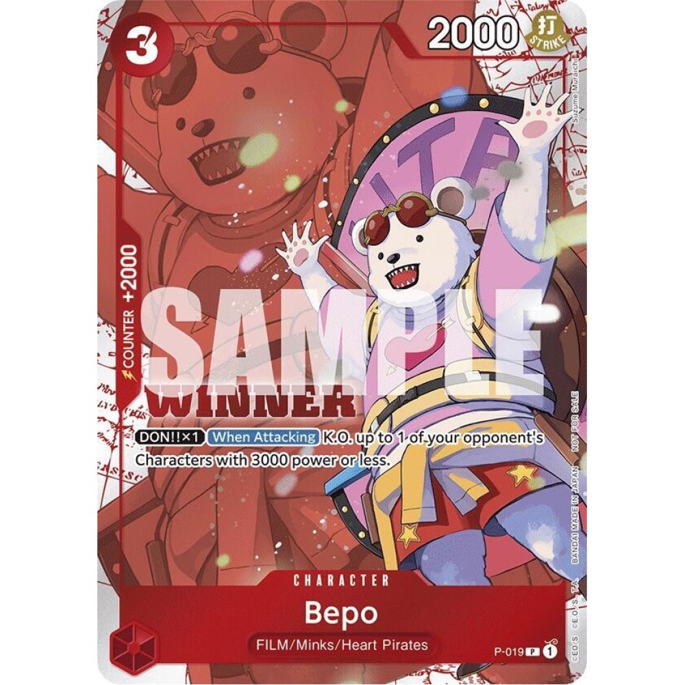 Bepo (Winner Pack Vol. 7) - One Piece Promotion Cards (OP-PR)