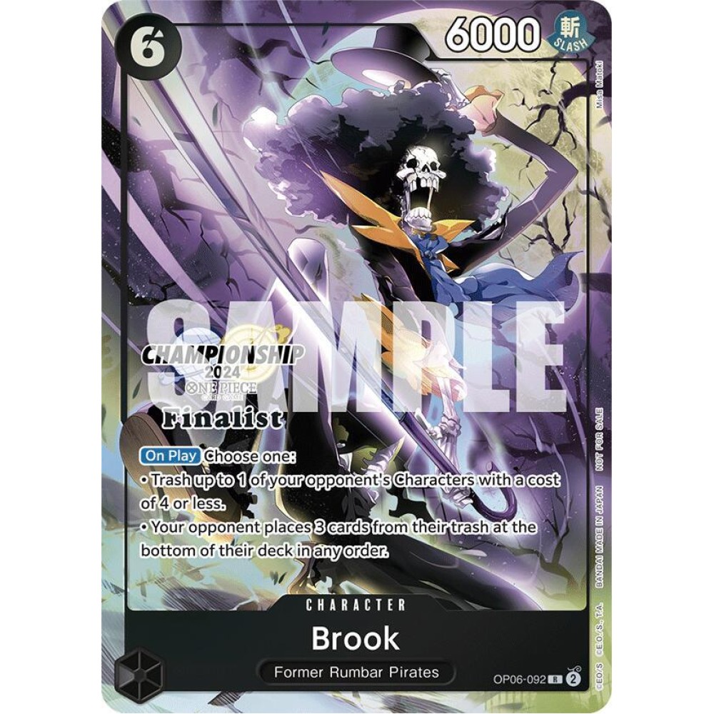Brook (Championship 2024 Finalist Card Set) - One Piece Promotion Cards (OP-PR)