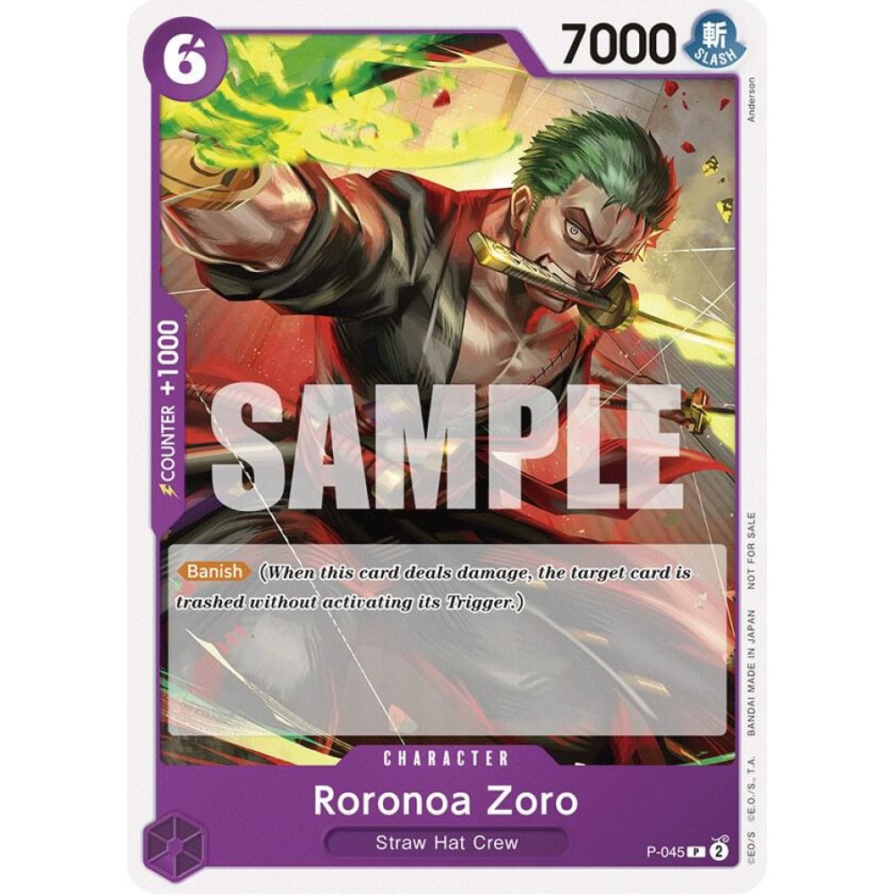 Roronoa Zoro (OP-06 Pre-Release Tournament) [Participant] - One Piece Promotion Cards (OP-PR)